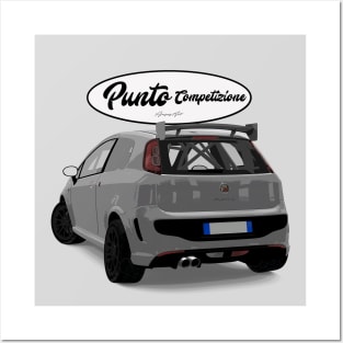 Punto Competizione Bianco Back Posters and Art